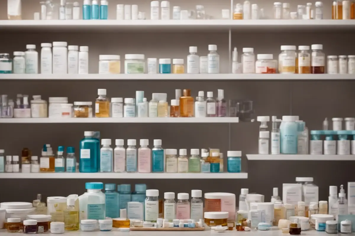 Regale voller Beautyprodukte