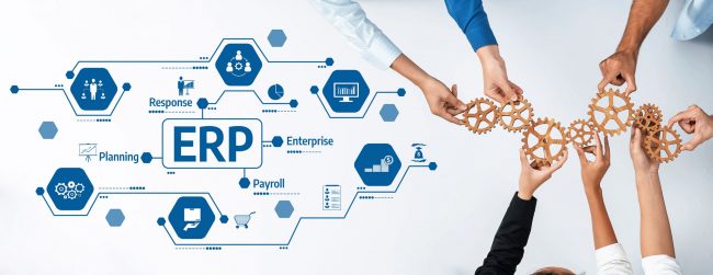 ERP Visualisierung mit Zahnrädern