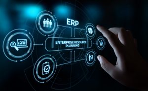 Enterprise Resource Planning (ERP) – Unternehmensführung – Wirtschaft – Internet – Technologie – Konzept