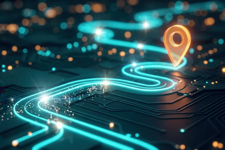 AdobeStock_2029007454 digitale Roadmap mit Meilensteinen