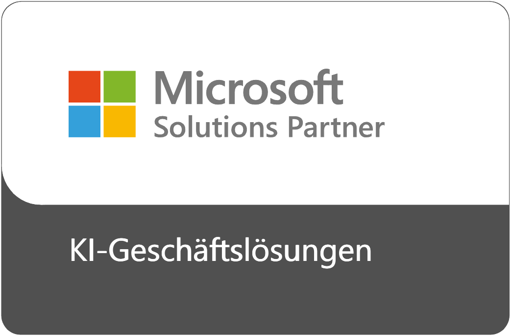 Microsoft PArtner Logo KI Geschäftsanwendungen