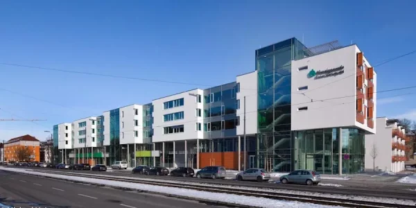 Ansicht des Firmengebäudes der Stiftung Pfennigparade